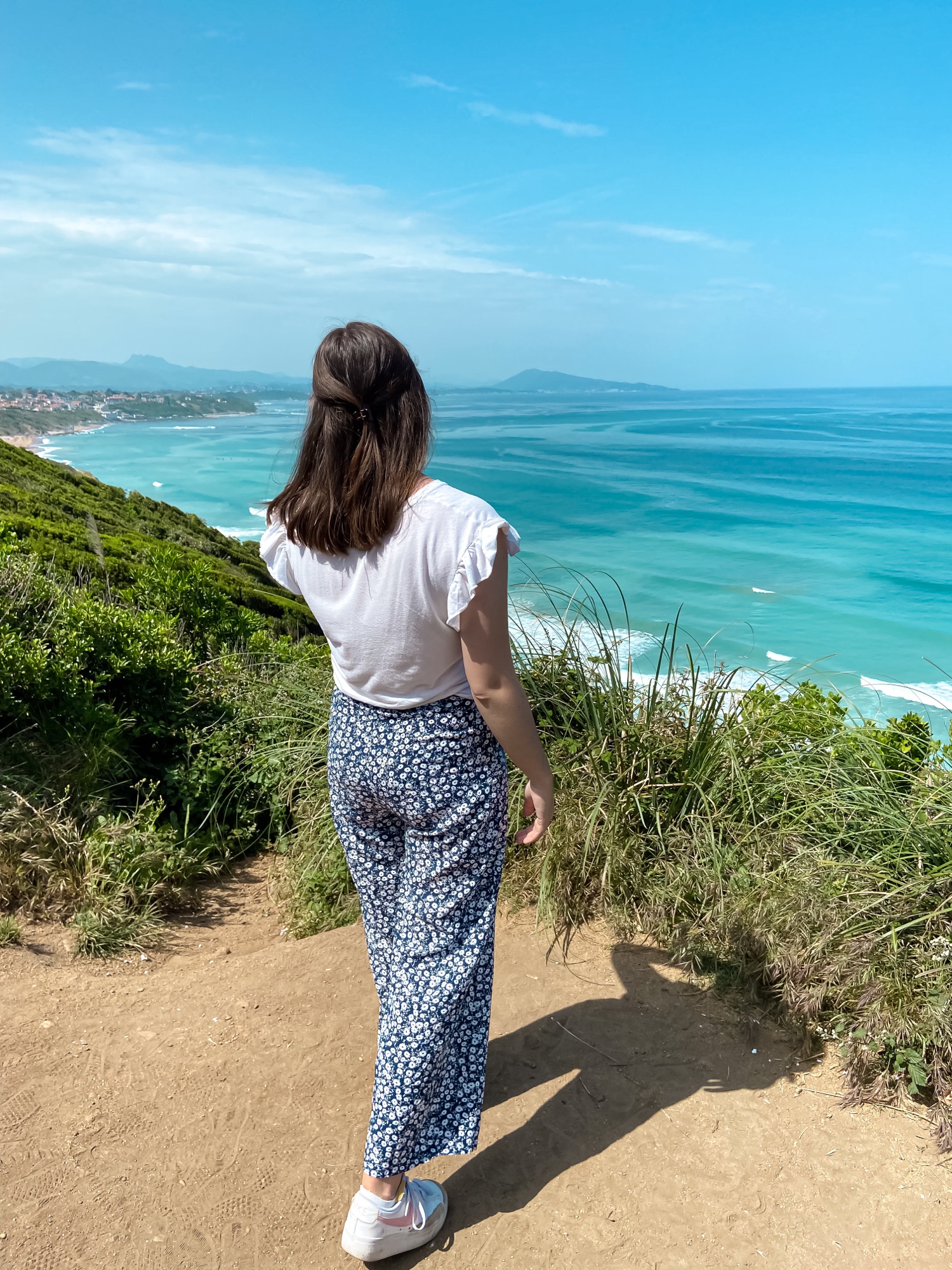 Moi face à l'océan à Bidart
